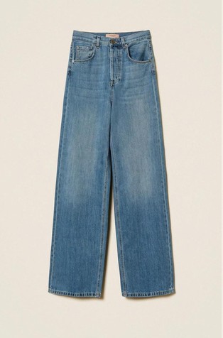 Straight fit pamučne jeans hlače