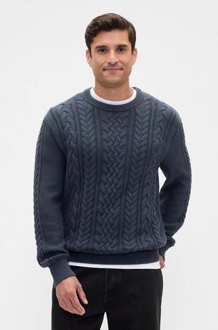 Cotton cable sweater