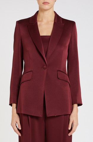 Satenski sako s jednorednim kopčanjem