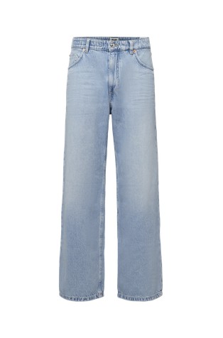 Wide-leg jeans in soft denim