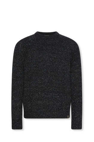 Relaxed fit pleten pulover od mješavine vune