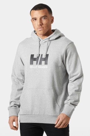 Logo pamučni pulover s kapuljačom