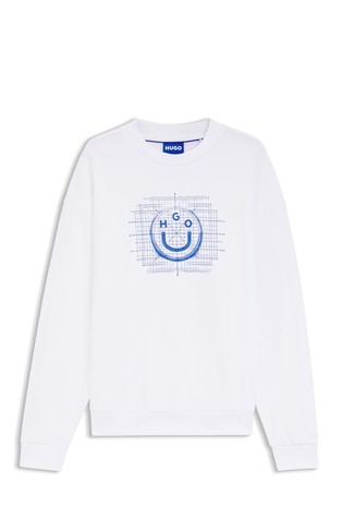Cotton-terry sweatshirt with logo artwork