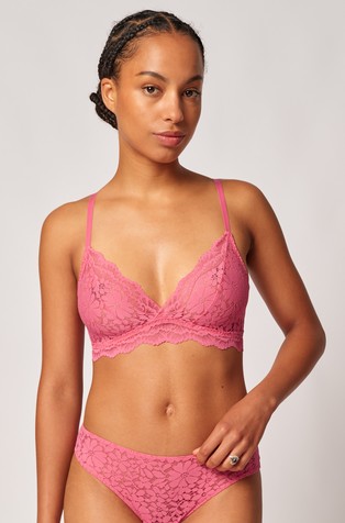 Wonderfulace lace triangle bra