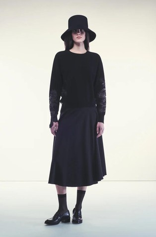 Faith pleten pulover s detaljima od čipke