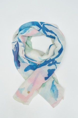 Plissè scarf with print