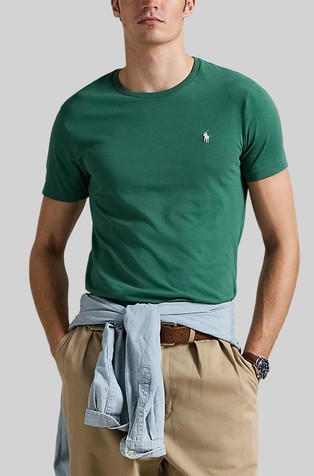 Custom Slim Fit Jersey Crewneck T-Shirt