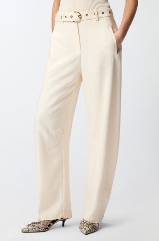 Straight fit hlače s remenom