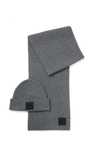 Komplet kape i šala s logo našivkom