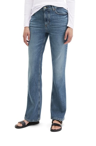 Zvonaste jeans hlače od rastezljivog organskog pamuka