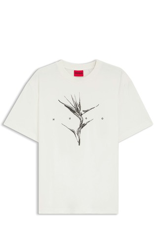 Relaxed fit pamučna majica s logo otiskom
