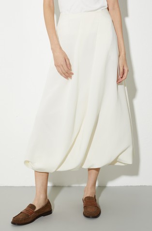 Viscose-blend balloon skirt