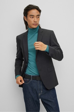 Slim fit sako od djevičanske vune