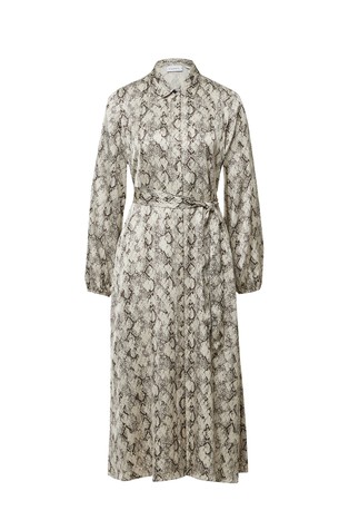 Satenska košulja-haljina sa životinjskim uzorkom