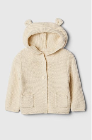 Bear kardigan s kapuljačom za novorođenčad