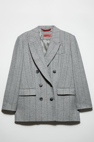 Flanelski sako s dvorednim kopčanjem