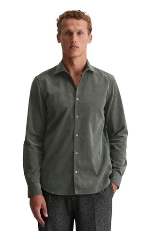 Regular fit baršunasta košulja