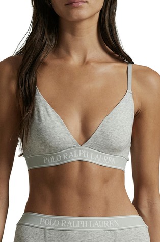 Trokutast grudnjak s logo trakom