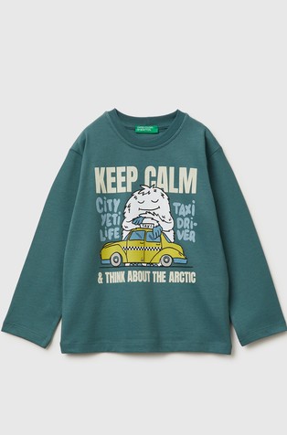 Pamučna majica dugih rukava s otiskom