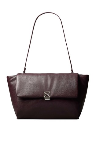 Padded Emblem Hardware Laptop Shopper Bag