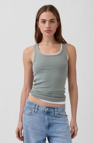 Ženska rebrasta majica bez rukava