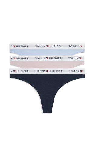 3-Pack Essential Logo Waistband Thongs
