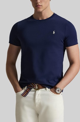 Custom Slim Fit Jersey Crewneck T-Shirt