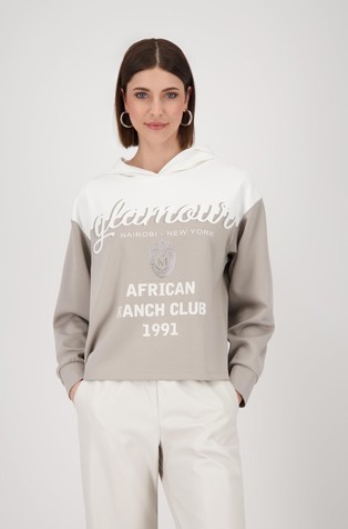 Hooded sweatshirt with print