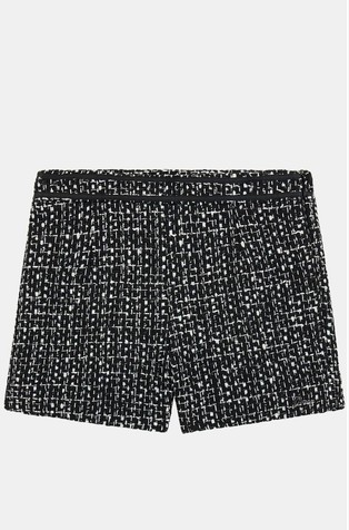 Tweed shorts with lurex