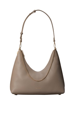 Pebbled Jewellery Chain Hobo Bag