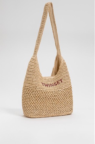 Heklana hobo torba od rafije