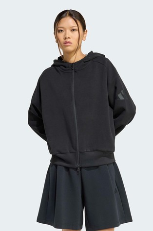 Soft Lux Full-Zip Loose Hoodie