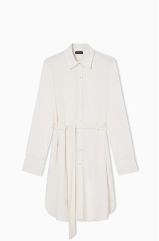 Viscose blend shirt dress