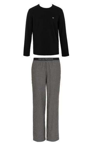 Pamučna pidžama dugih rukava