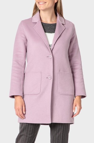 Short coat with patch pockets