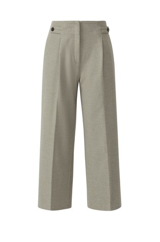 Flanelske culotte hlače s naborima