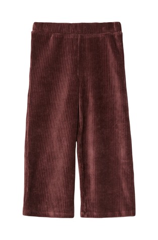 Baršunaste hlače s elastičnim strukom i širokim nogavicama