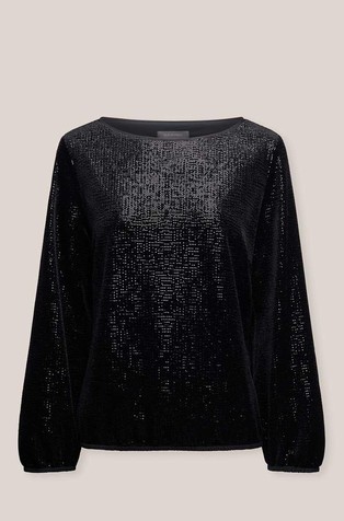 Široka bluza sa šljokicama