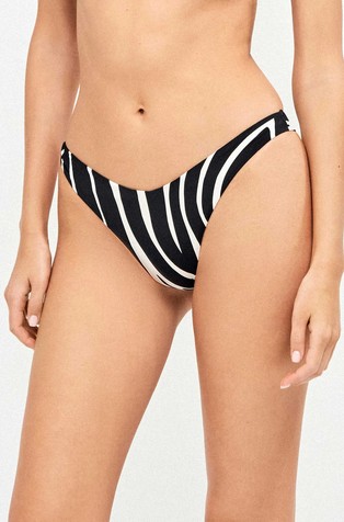 Brazilian bikini bottom with zebra print