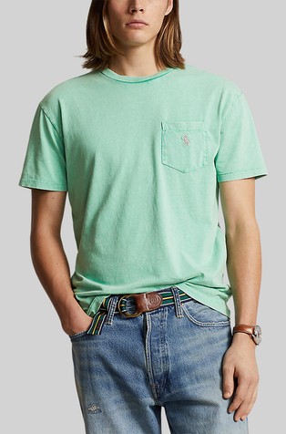 Classic fit majica kratkih rukava od pamuka i lana