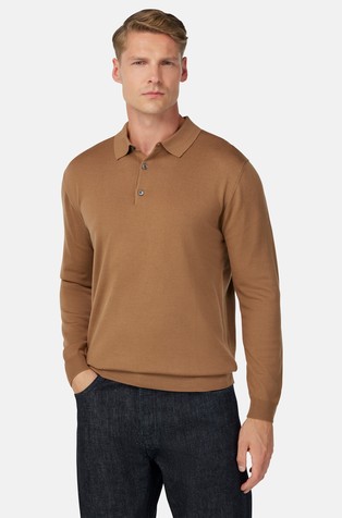 Pletena polo majica od merino vune