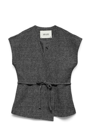 AWCHANEL Waistcoat with self -tie