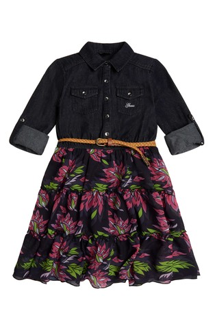 Haljina od kombinacije materijala