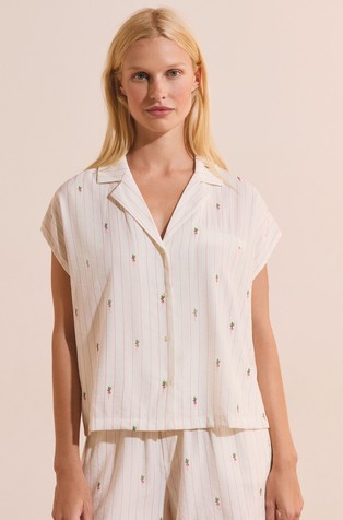 Thryse patterned pyjama shirt