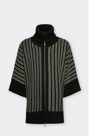 Kardigan od mješavine vune s kimono rukavima
