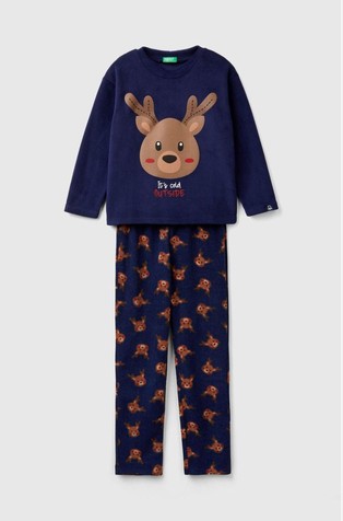 Pidžama od flisa s motivima jelenčića