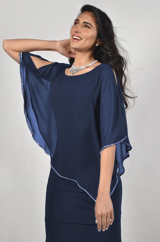 Haljina s ogrtačem od šifona