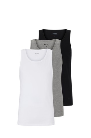 Paket od 3 pamučne potkošulje s izvezenim logotipom