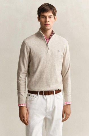 Classic Cotton Half-Zip Sweater
