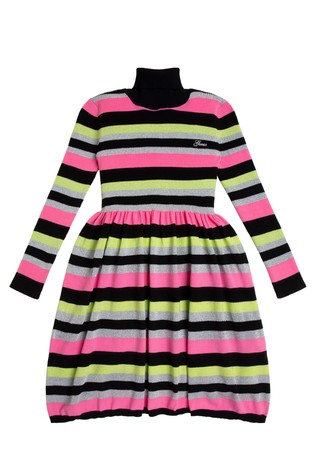Prugasta pletena haljina